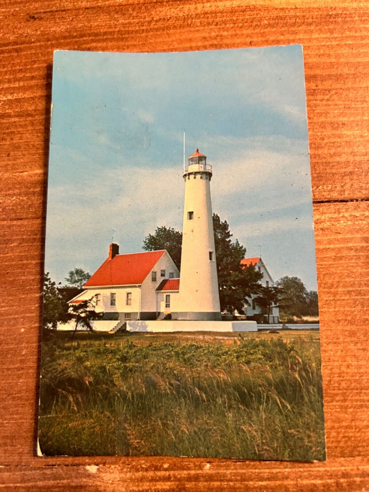 1960 East Tawas Point Lighthouse, East Tawas, Michigan Postcard 