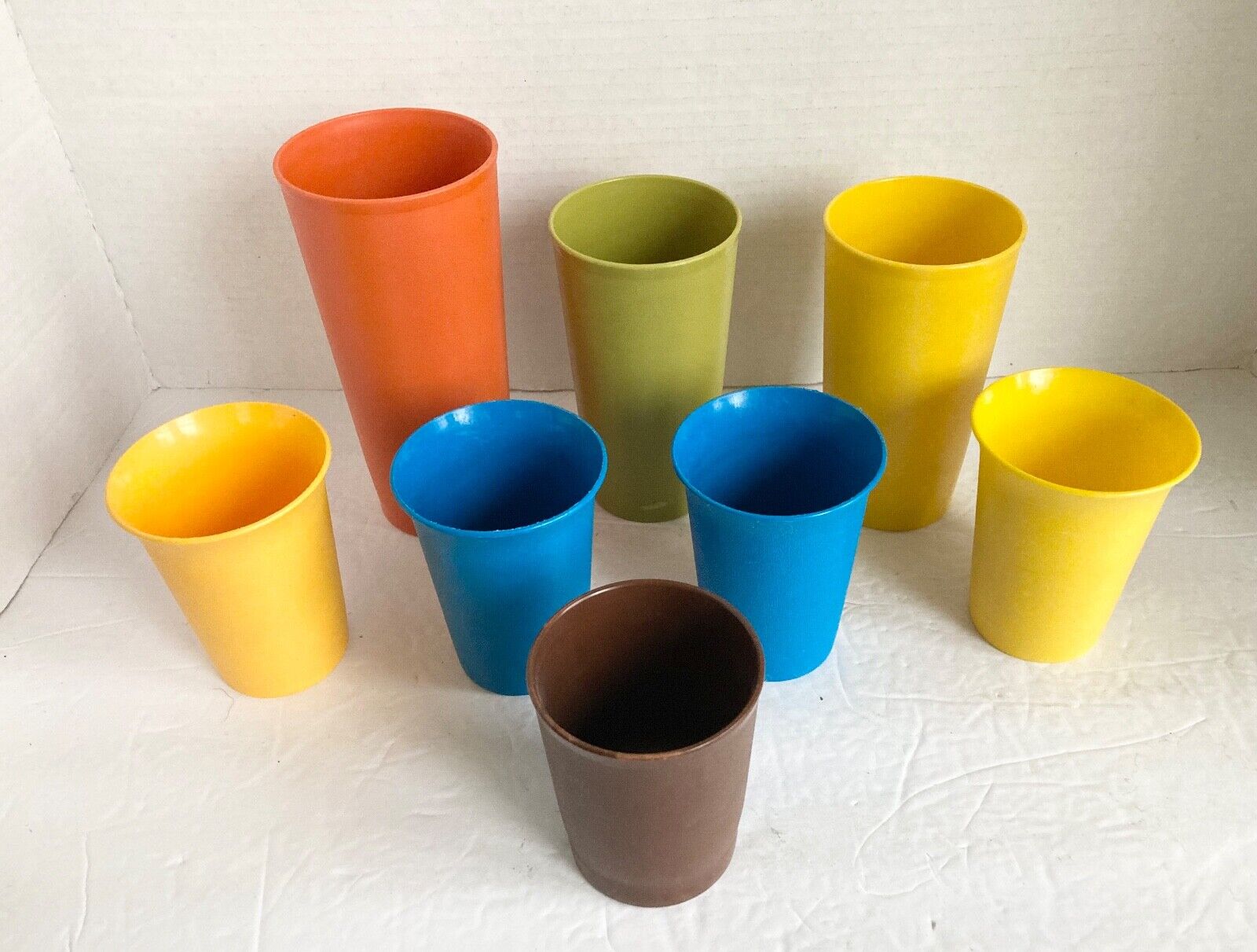 Vintage Tupperware Tumblers Cups Colors