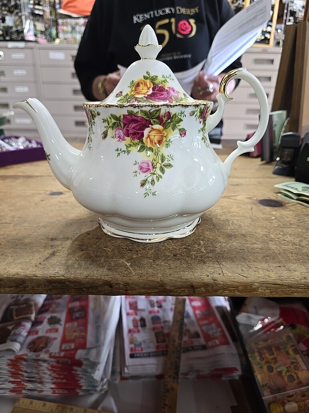 Vintage Royal Albert Old Country Rose Tea Pot