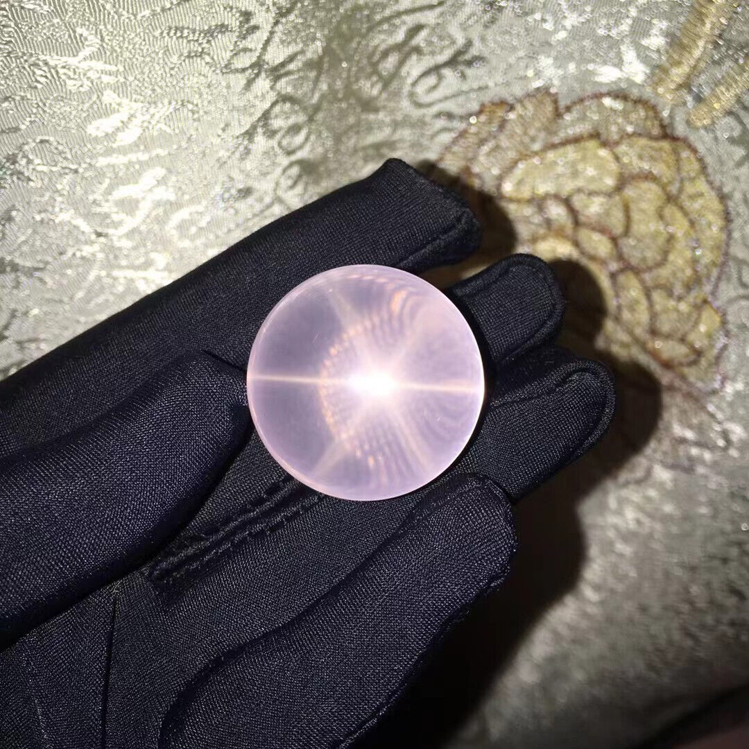 28mm Natural Star Rose Quartz Sphere Ball Crystal Specimen Healing