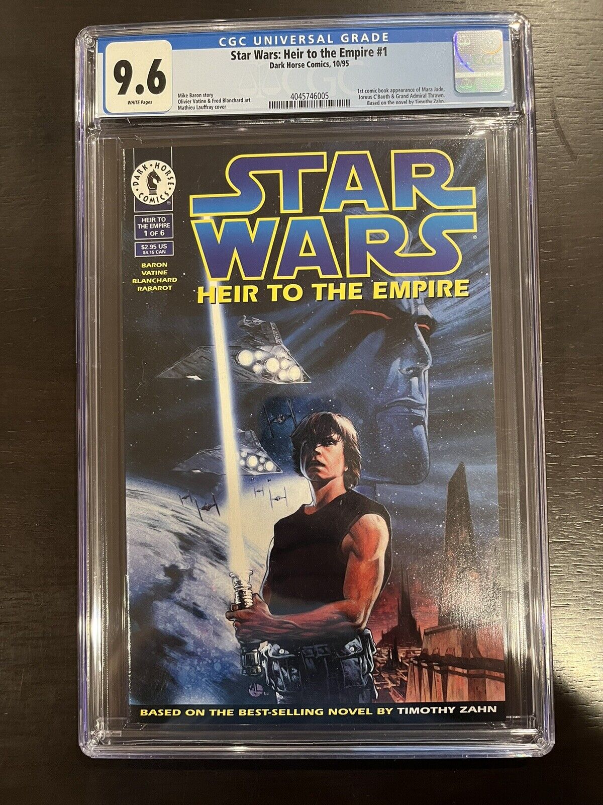 Star Wars Heir to the Empire #1 CGC 9.6 1995 Dark Horse 1st Thrawn Mara Jade