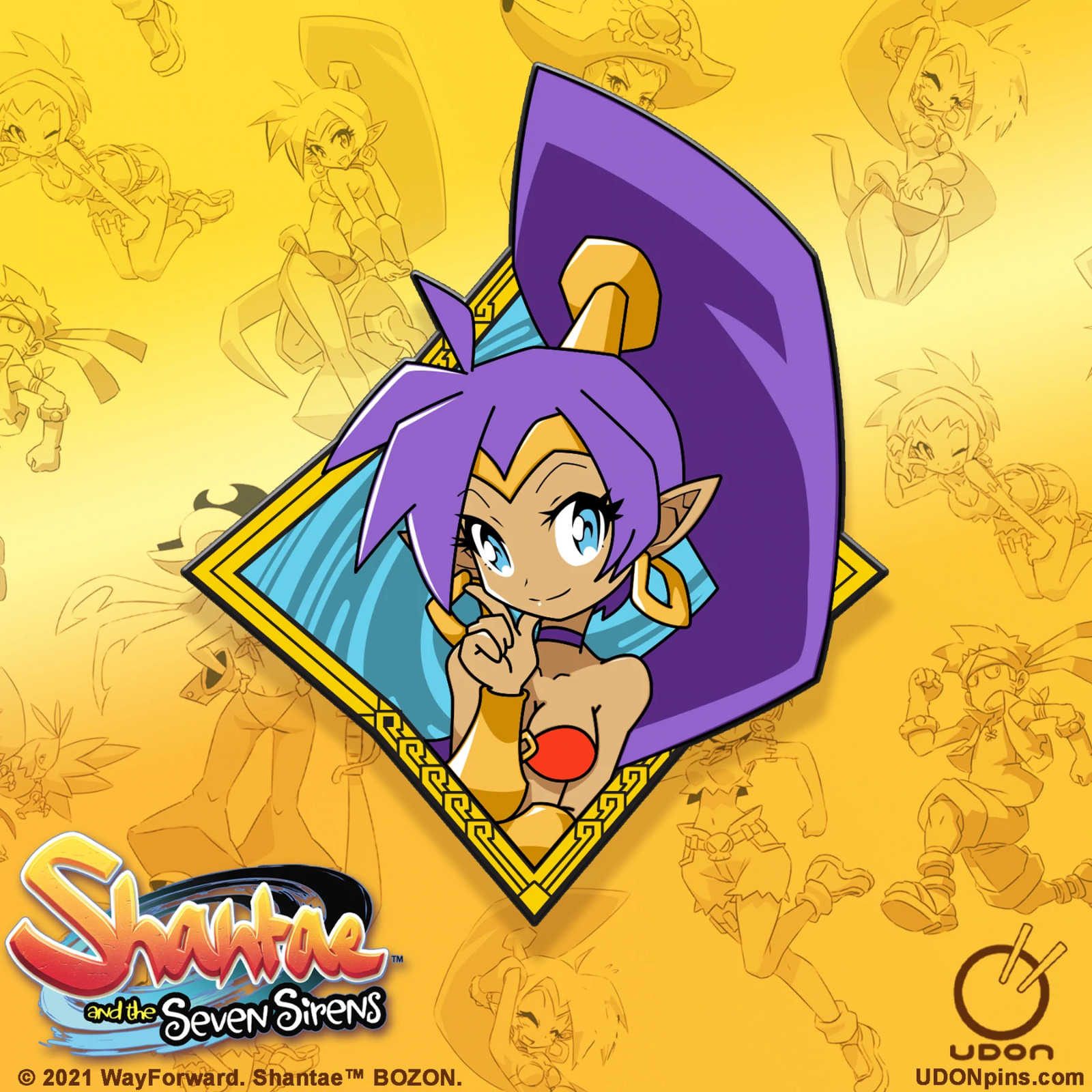 Shantae and the Seven Sirens Collectors Editions Hard Enamel Pin