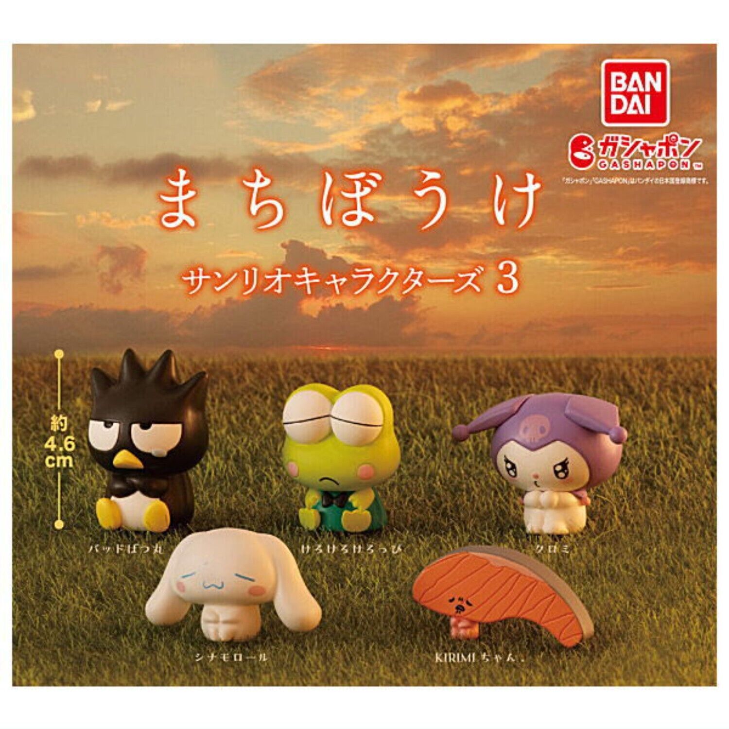 Machiboke Sanrio Characters Part.3 Mascot Capsule Toy 5 Type Full Comp Set Gacha