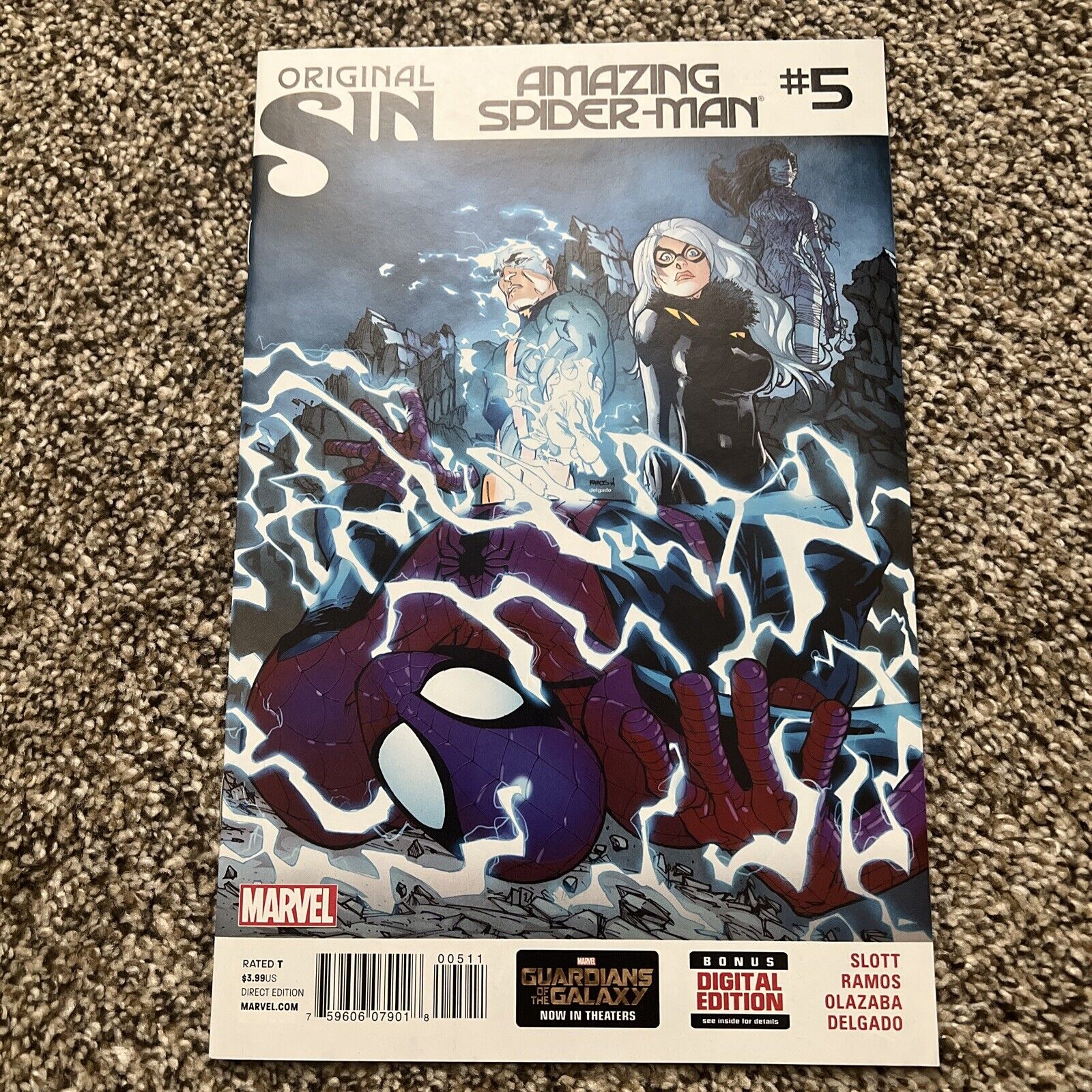 Amazing Spider-Man #5 (2014) 1st Cover & 2nd Full App. of Silk Marvel