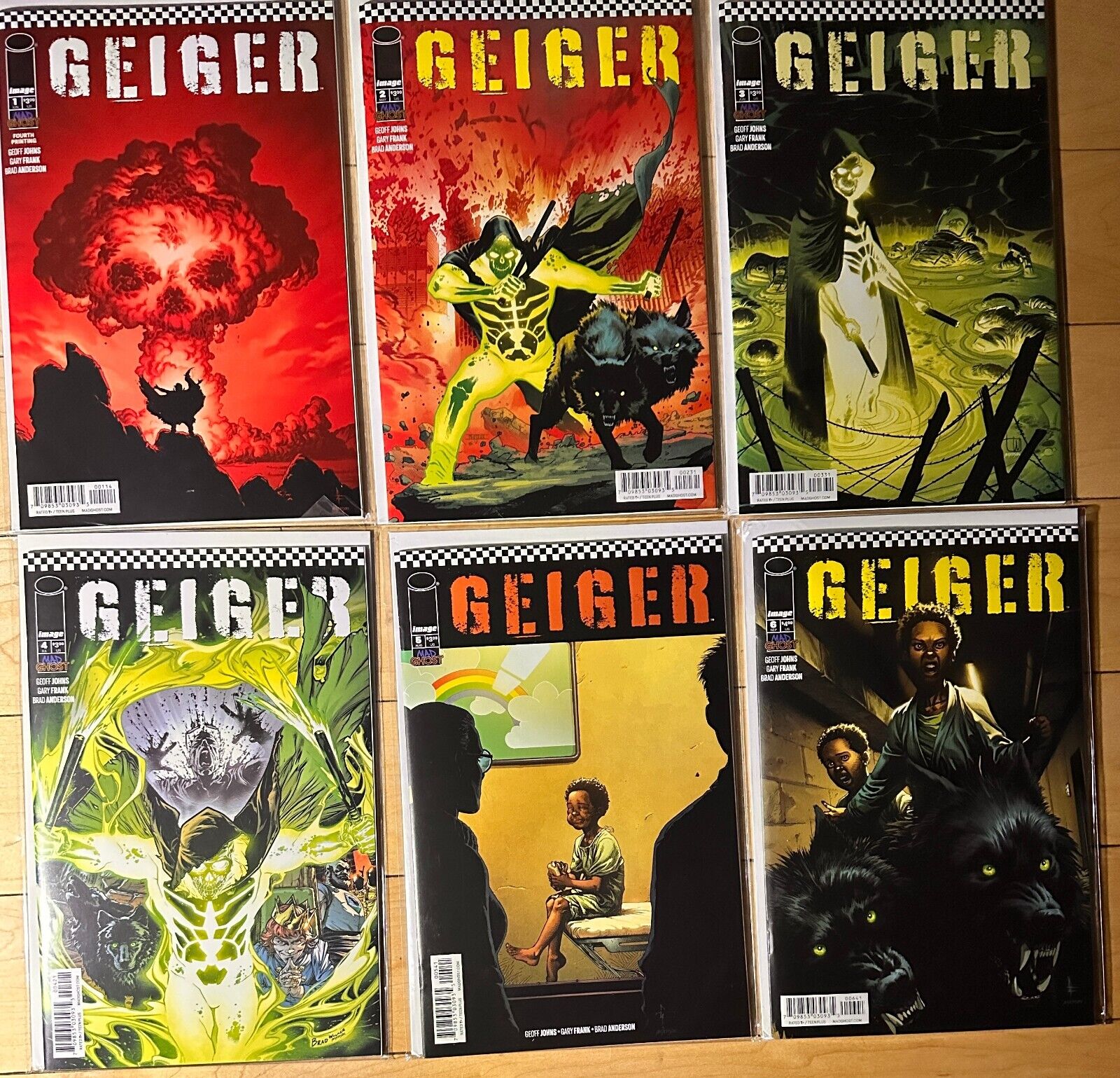 Geiger LOT  1 2 3 4 5 6 Complete Comic Book Set Image LOT Key Issue + Variants
