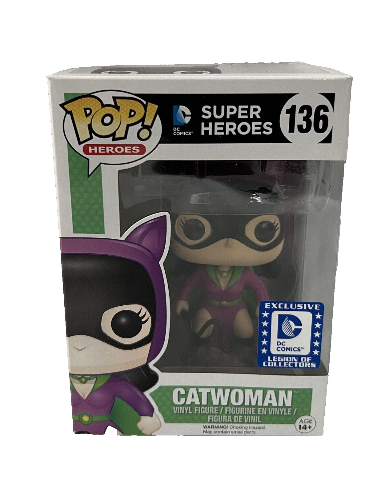 Funko Pop DC Super Heroes: Catwoman 136 DC Comics Legion Of Collectors Exclusive