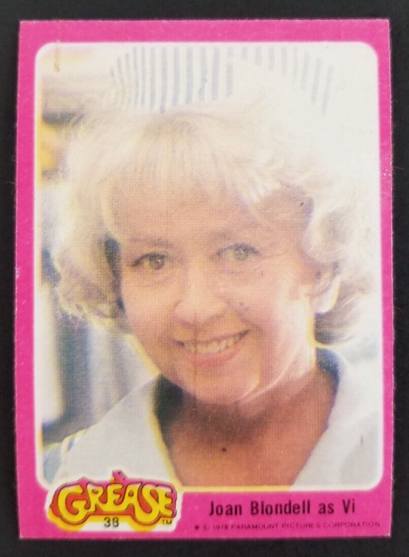 Grease 1976 Joan Blondell as Vi Movie Topps Card #38 (NM)