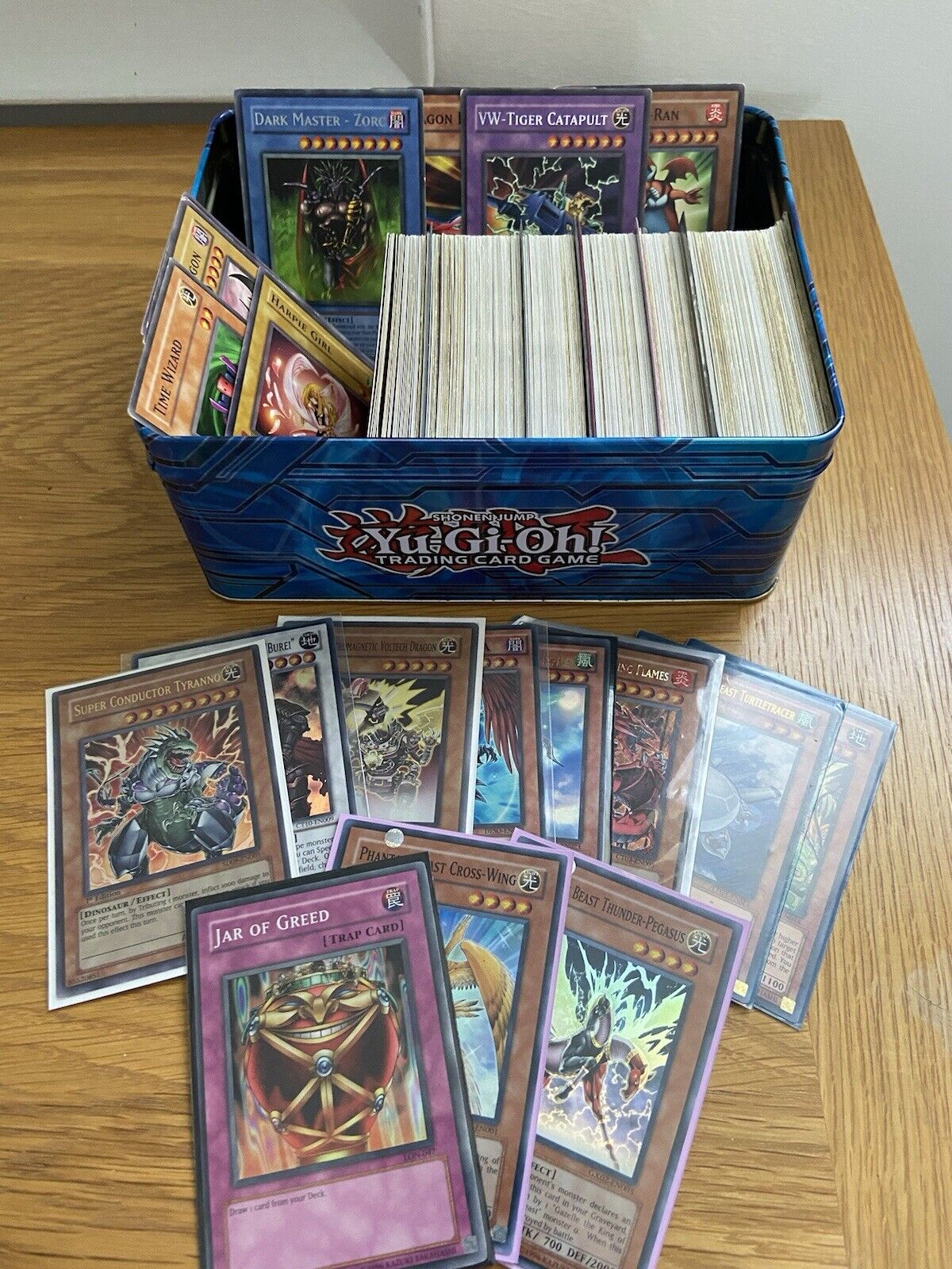 Yu-Gi-Oh Old school collection In Tin  200+ cards inc holos and 1st editions