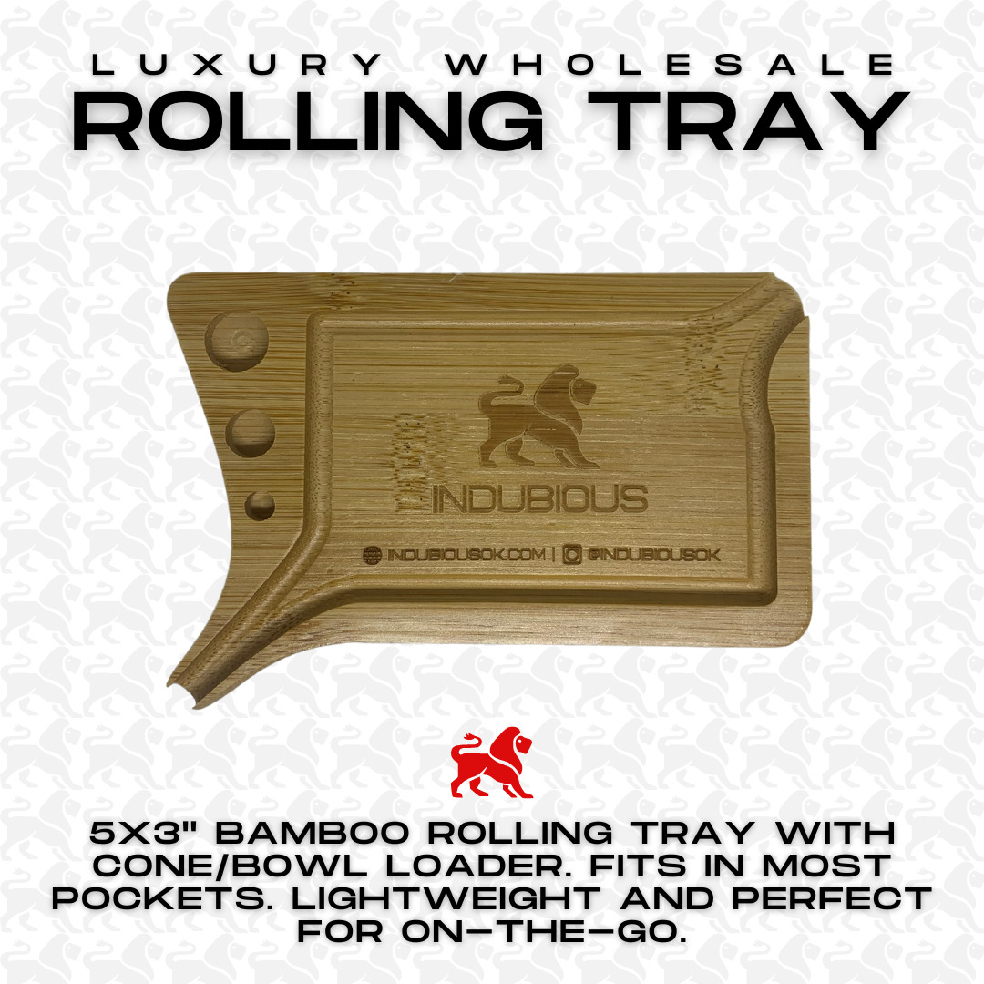 Wholesale Rolling Trays | 5x3 inch Bamboo Mini Tray | Bulk Stash Tray Bundle
