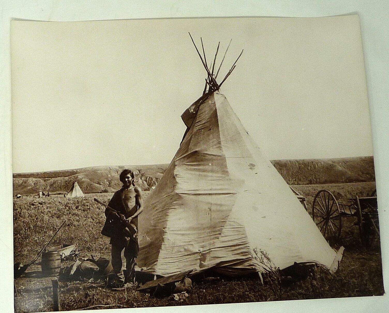 Set 4 Large Photographs Indians Native American Colville Nez Perce Cree NWest
