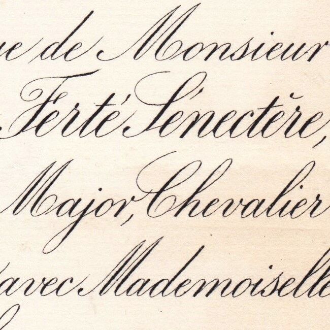 Antoine La Ferte-Senectere & Blanche Masse De Combles 1879