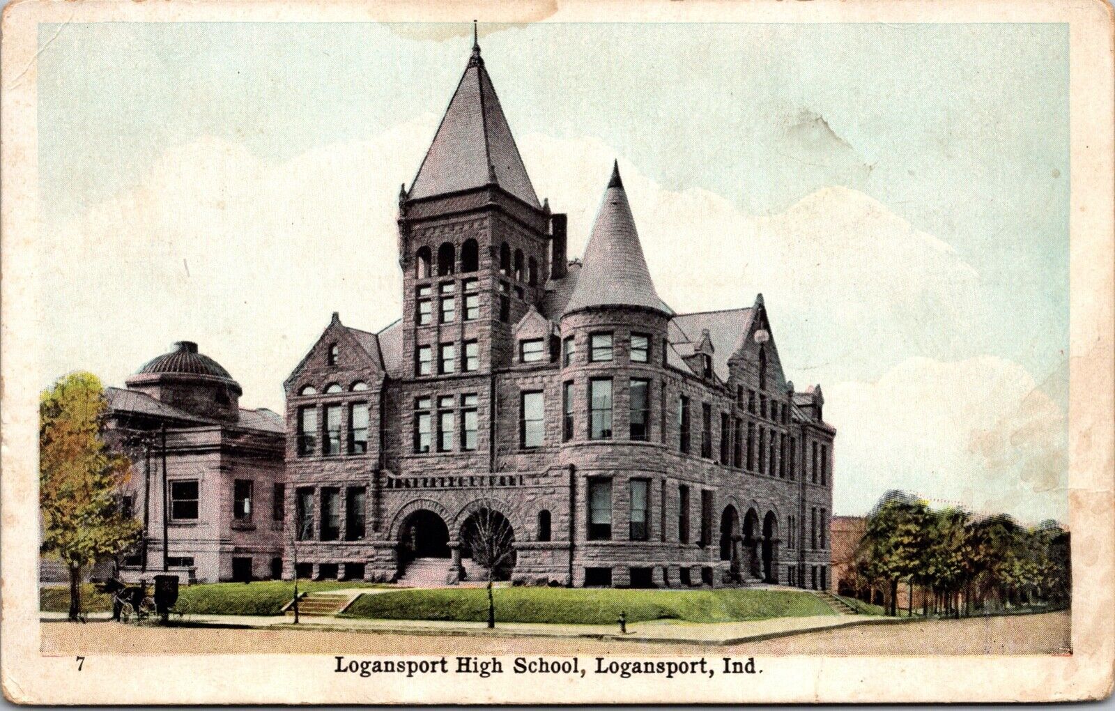 Postcard Logansport High School in Logansport, Indiana~132164