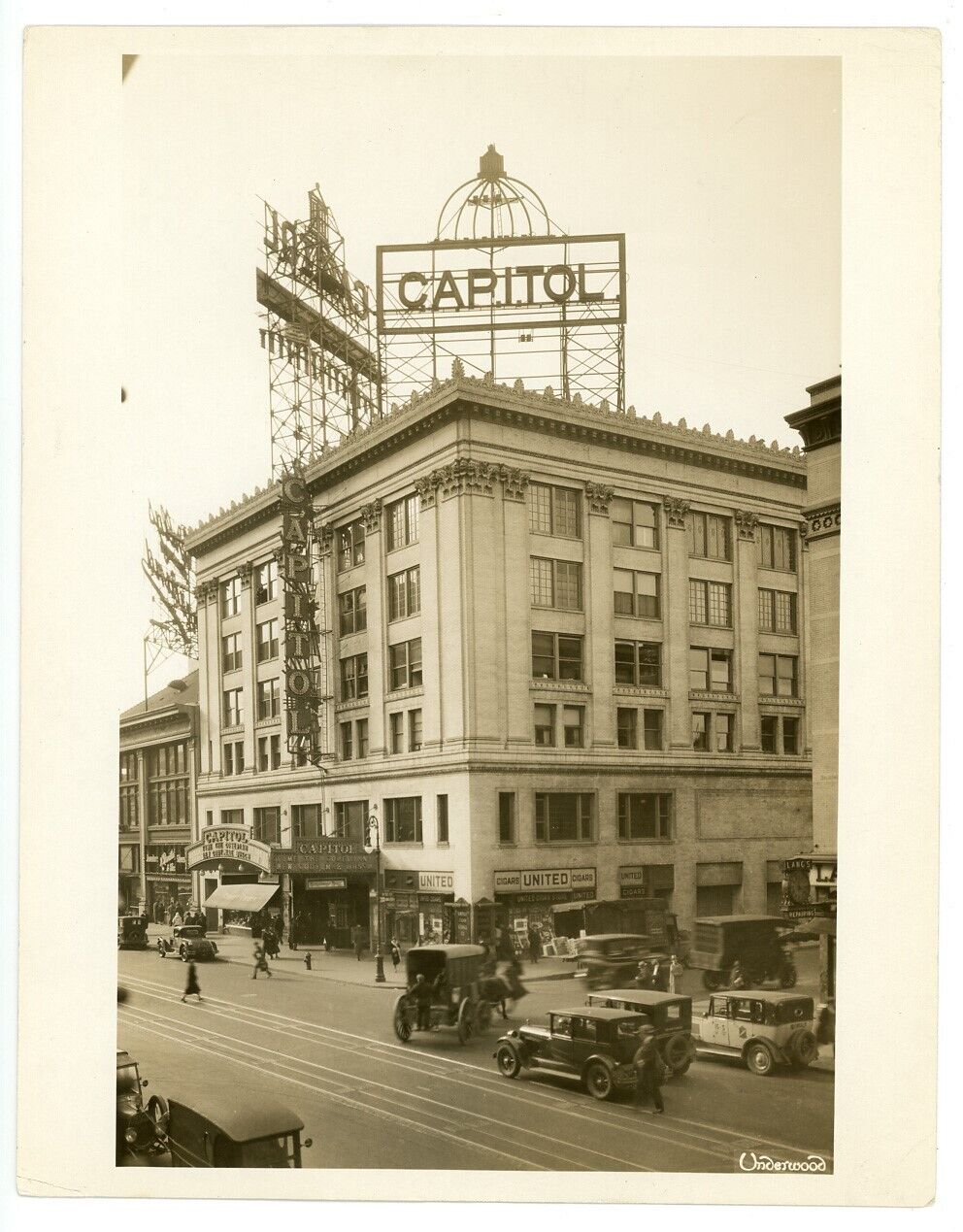 1925 NEW YORK CITY original photo 51ST STREET / BROADWAY Capitol Theatre