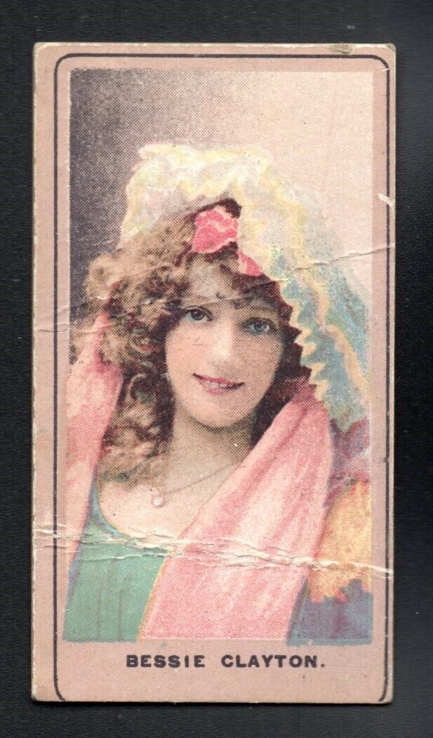 BESSIE CLAYTON VINTAGE TOBACCO CARD 1920'S 1930'S ACTRESS ENTERTAINER