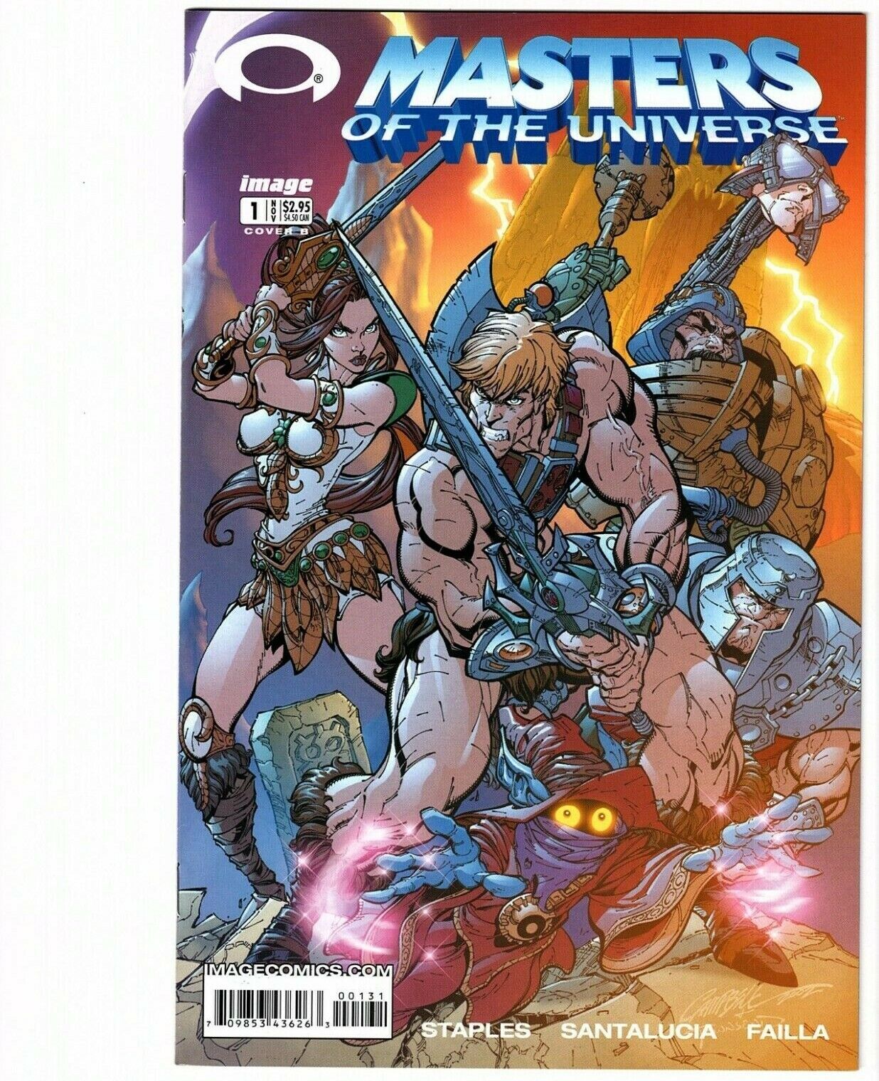 Masters of the Universe # 1 (Image)2002  NM-  VARIANT COVER B -- NEWSSTAND