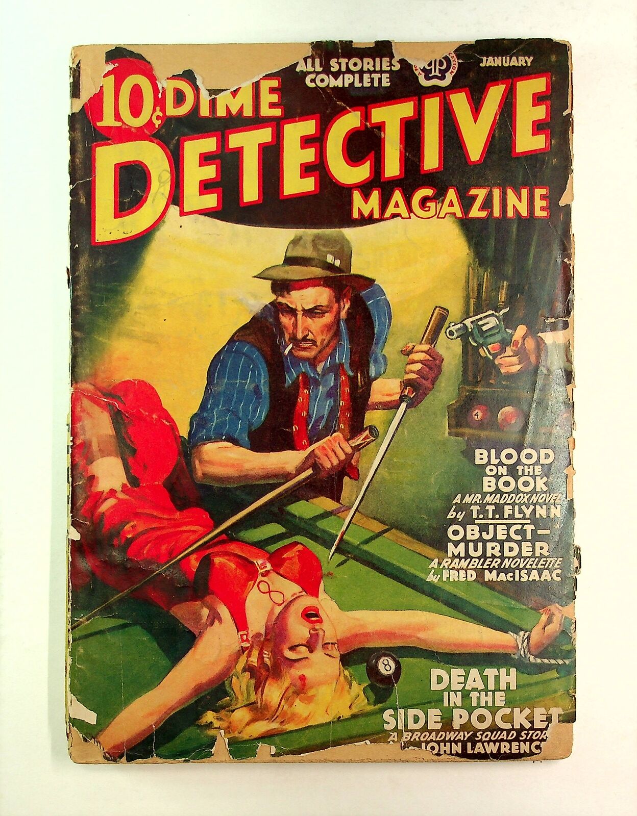 Dime Detective Magazine Pulp Jan 1940 Vol. 32 #2 FR/GD 1.5