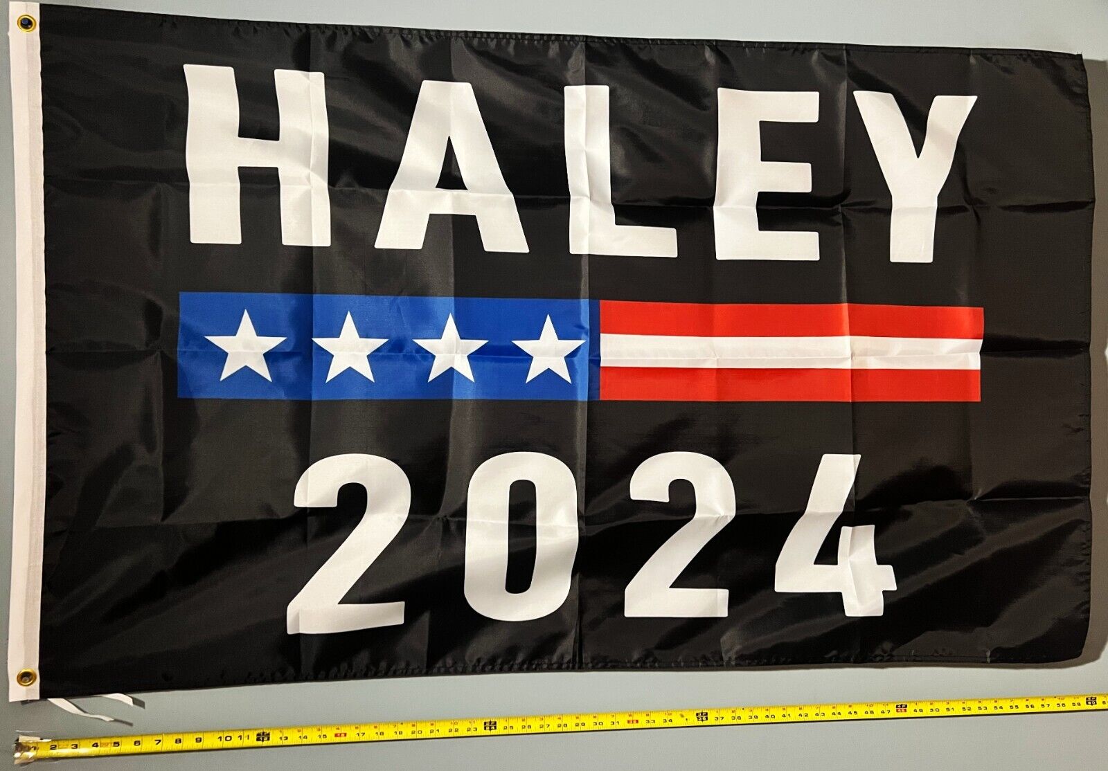 Nikki Haley FLAG FREE USA SHIP 2024 MS Trump Republican America USA Sign 3x5'