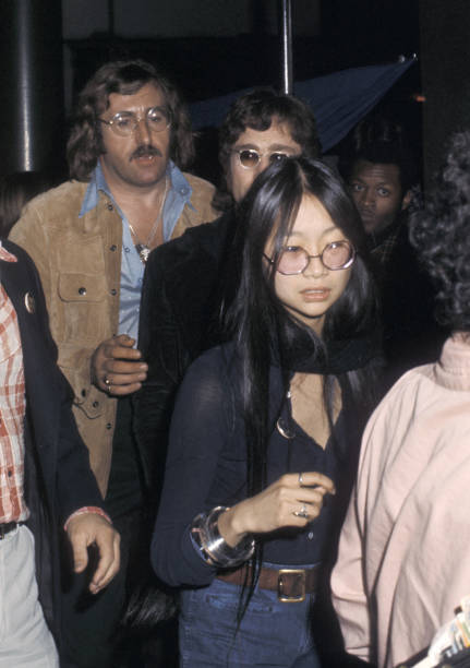 John Lennon and May Pang at Opening of \