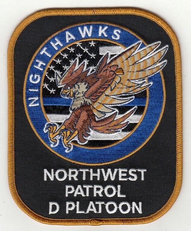 North Carolina Wilmington Police Northside Patrol D Platoon Nighthawks Patch