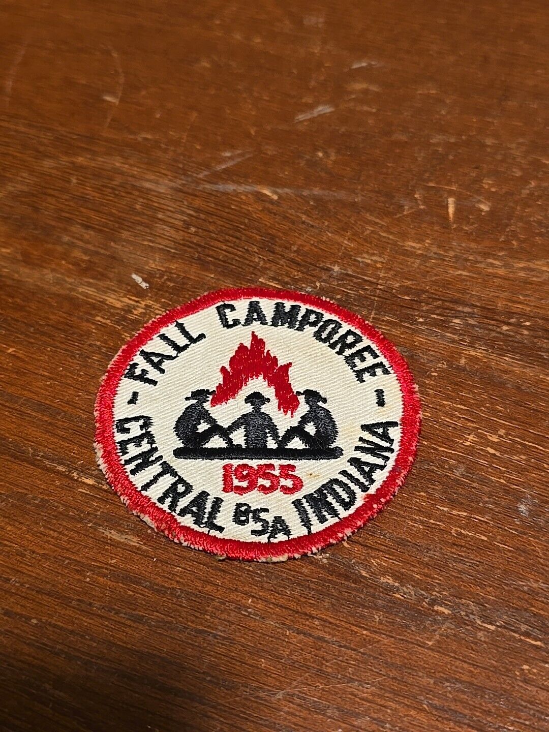 Vintage 1955 Boy Scouts Of America Central Indiana Fall Camporee Patch BSA