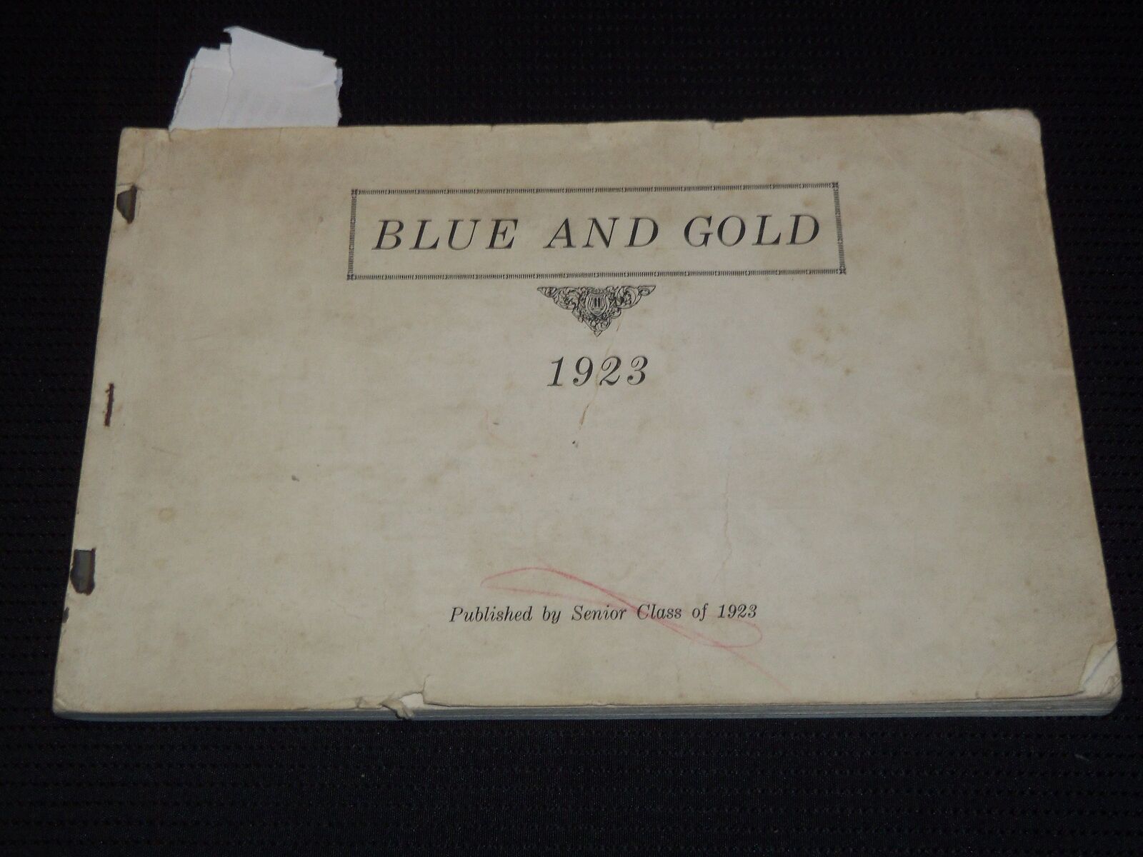 1923 BLUE AND GOLD STERLING HIGH SCHOOL YEARBOOK - ILLINOIS - YB 2944