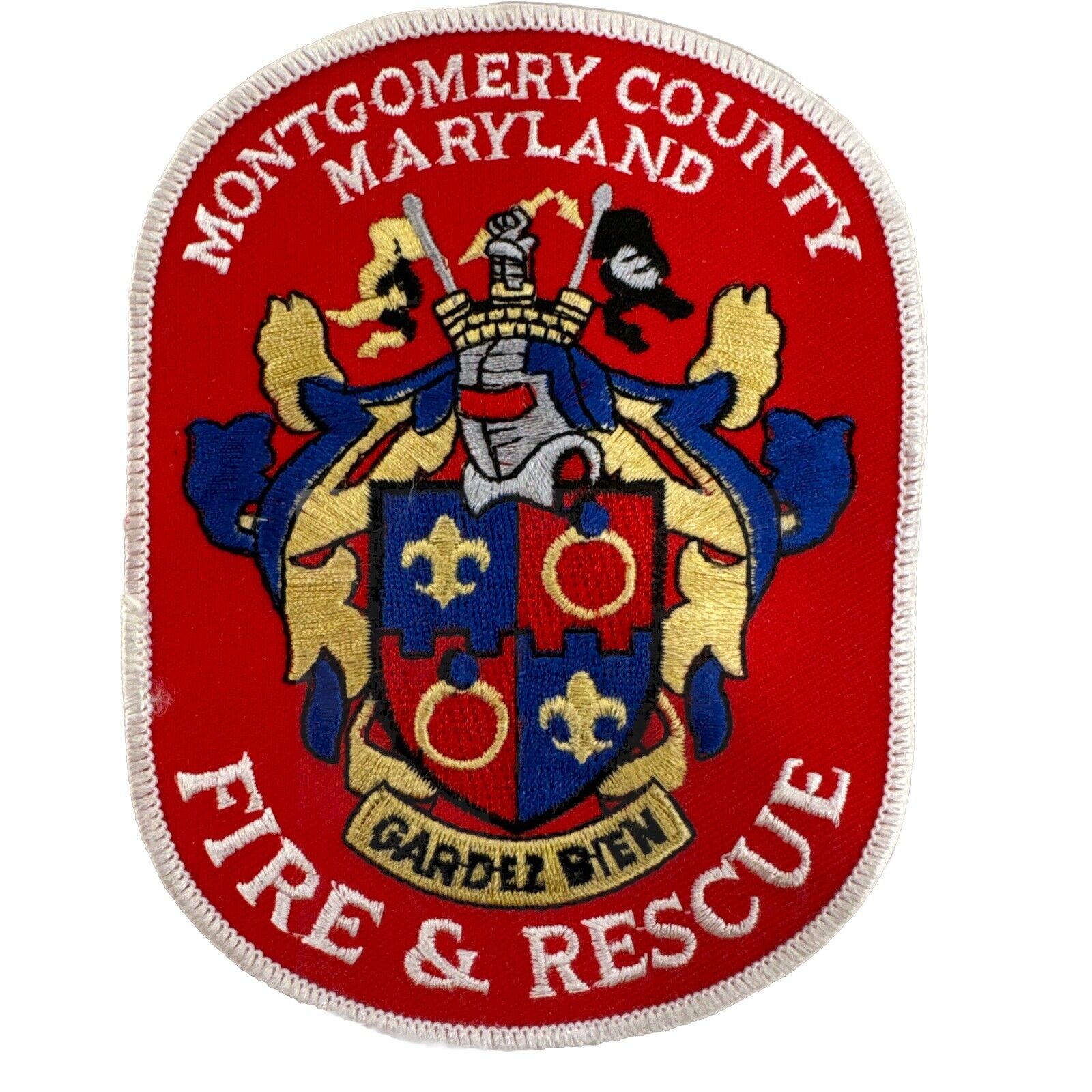 Vintage Montgomery County Maryland Fire Rescue Patch 5”