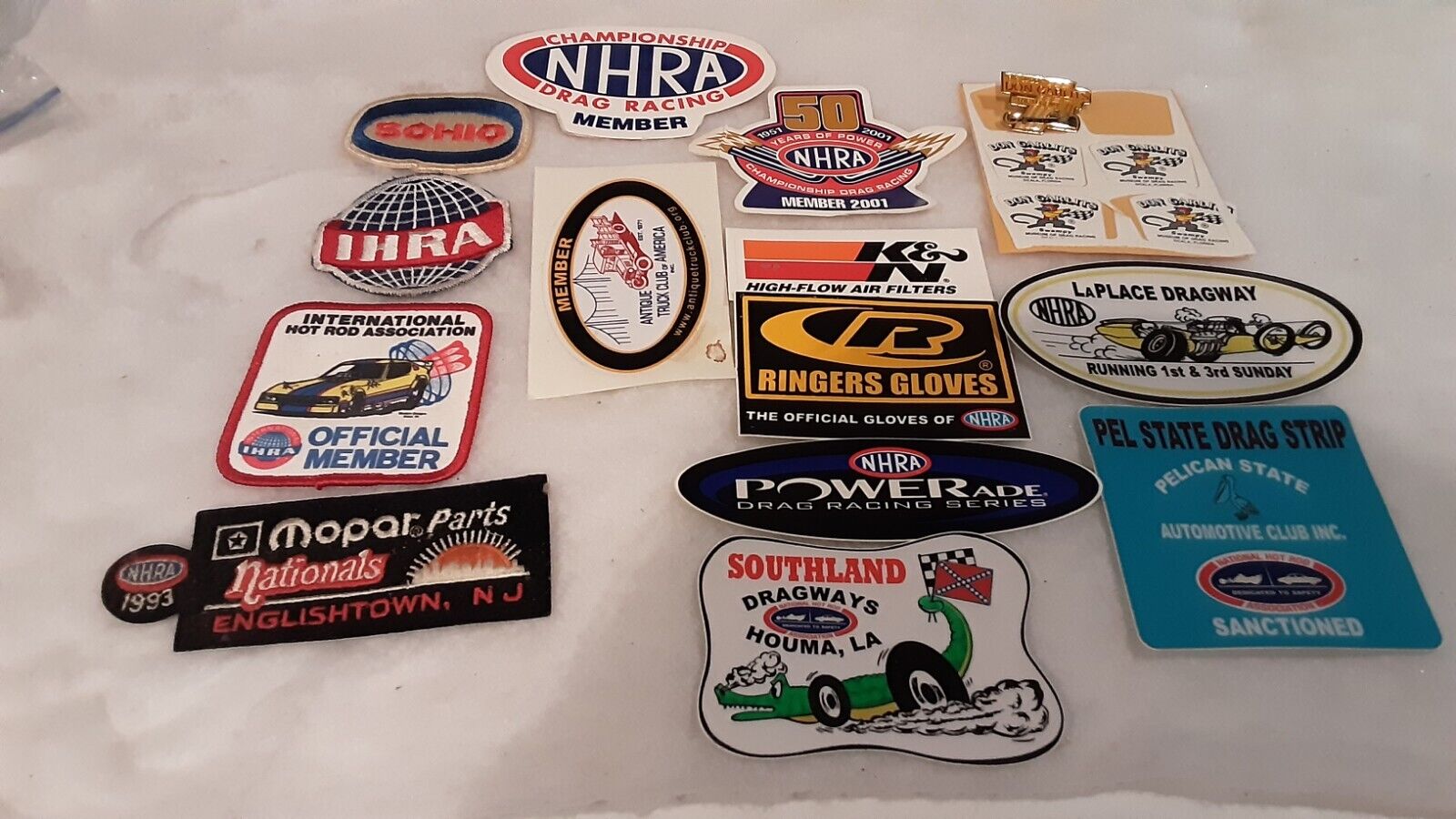 Vintage Drag Racing Decals And Patches