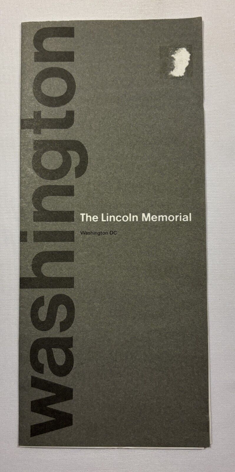 1992 LINCOLN MEMORIAL ~ WASHINGTON D.C. BROCHURE ~ NATIONAL PARK SERVICE