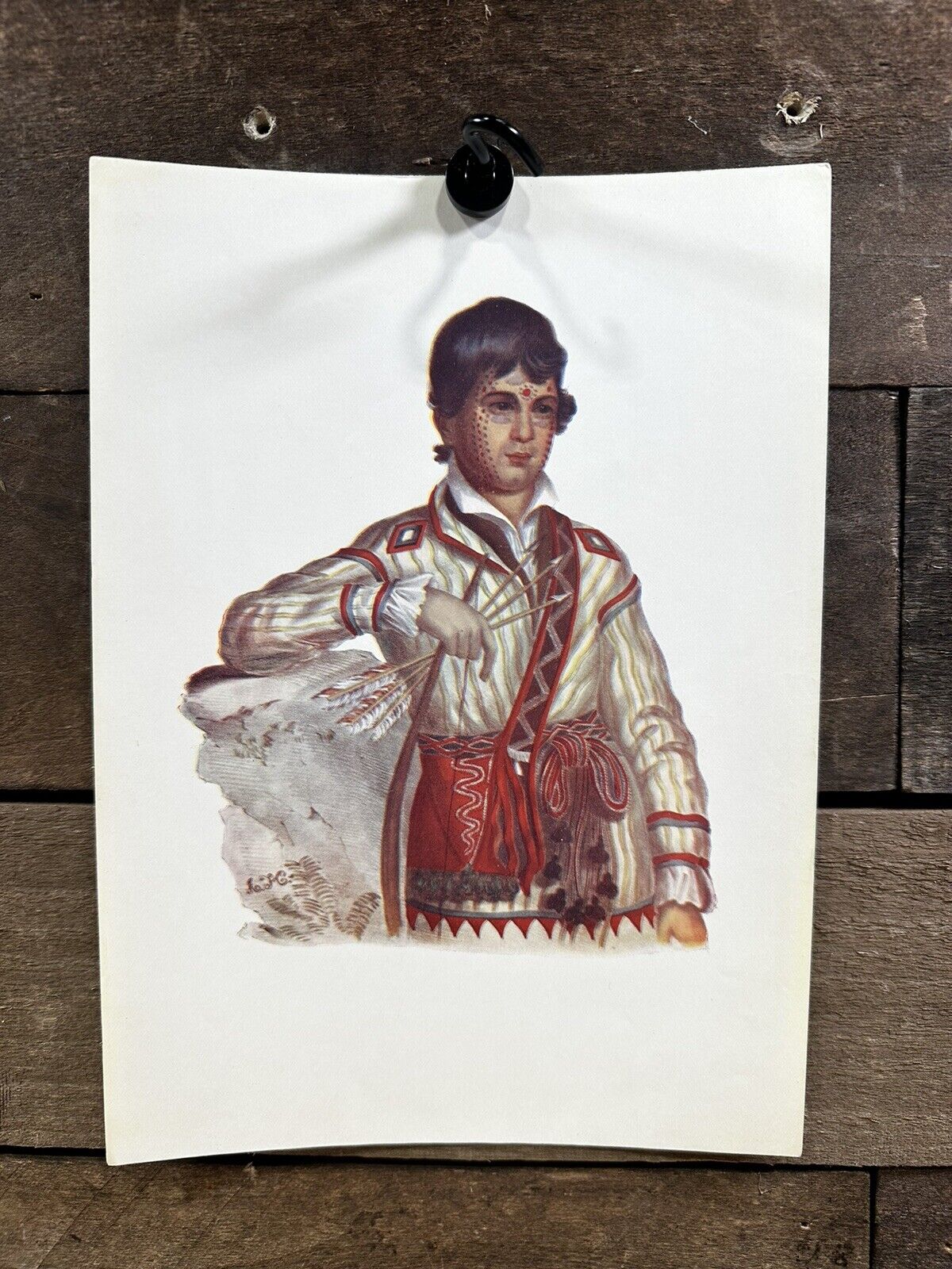 Vintage Native American Print “Yoholo-Micco” A Creek Chief 