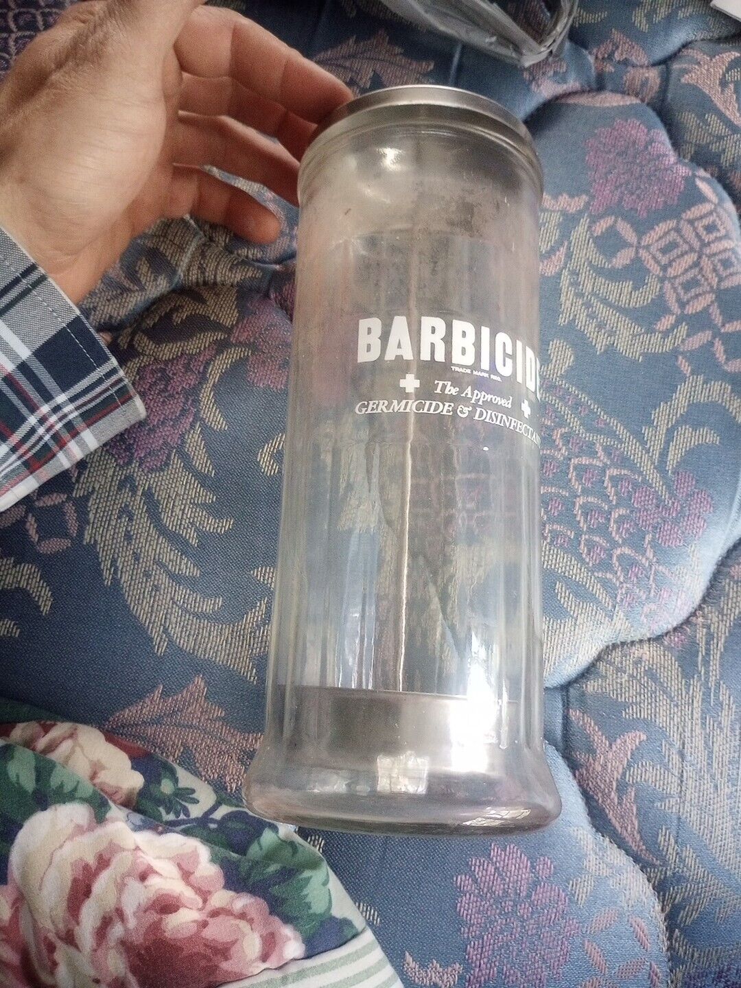 Barbicide Germicide & Disinfectant Glass Jar 12\
