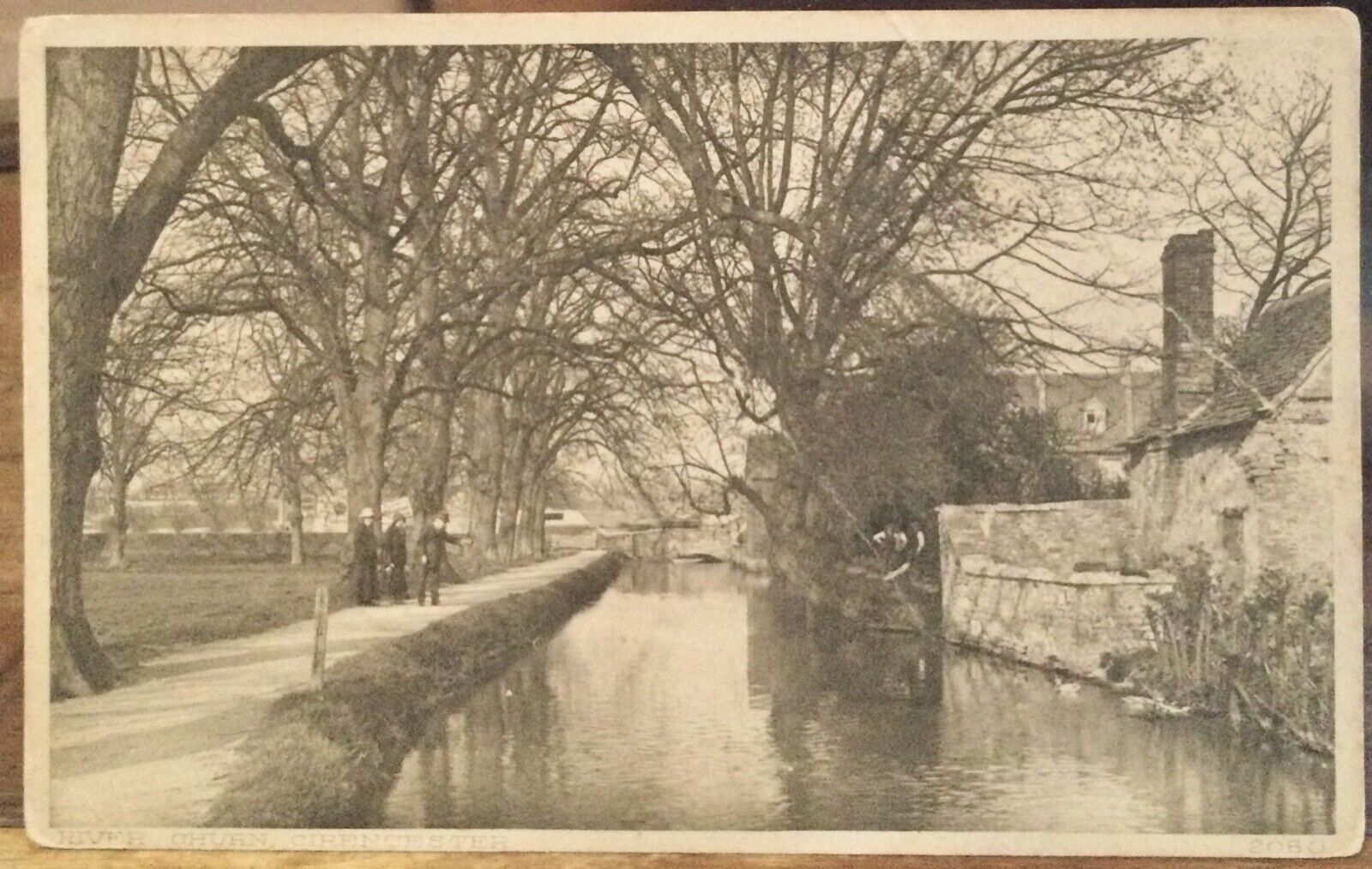 UK Postcard River Churn CIRENCESTER Cotswolds Gloucestershire England Baily Wood