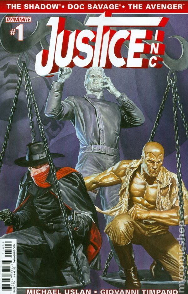 Justice Inc 1J Ross Variant VG 2014 Stock Image Low Grade