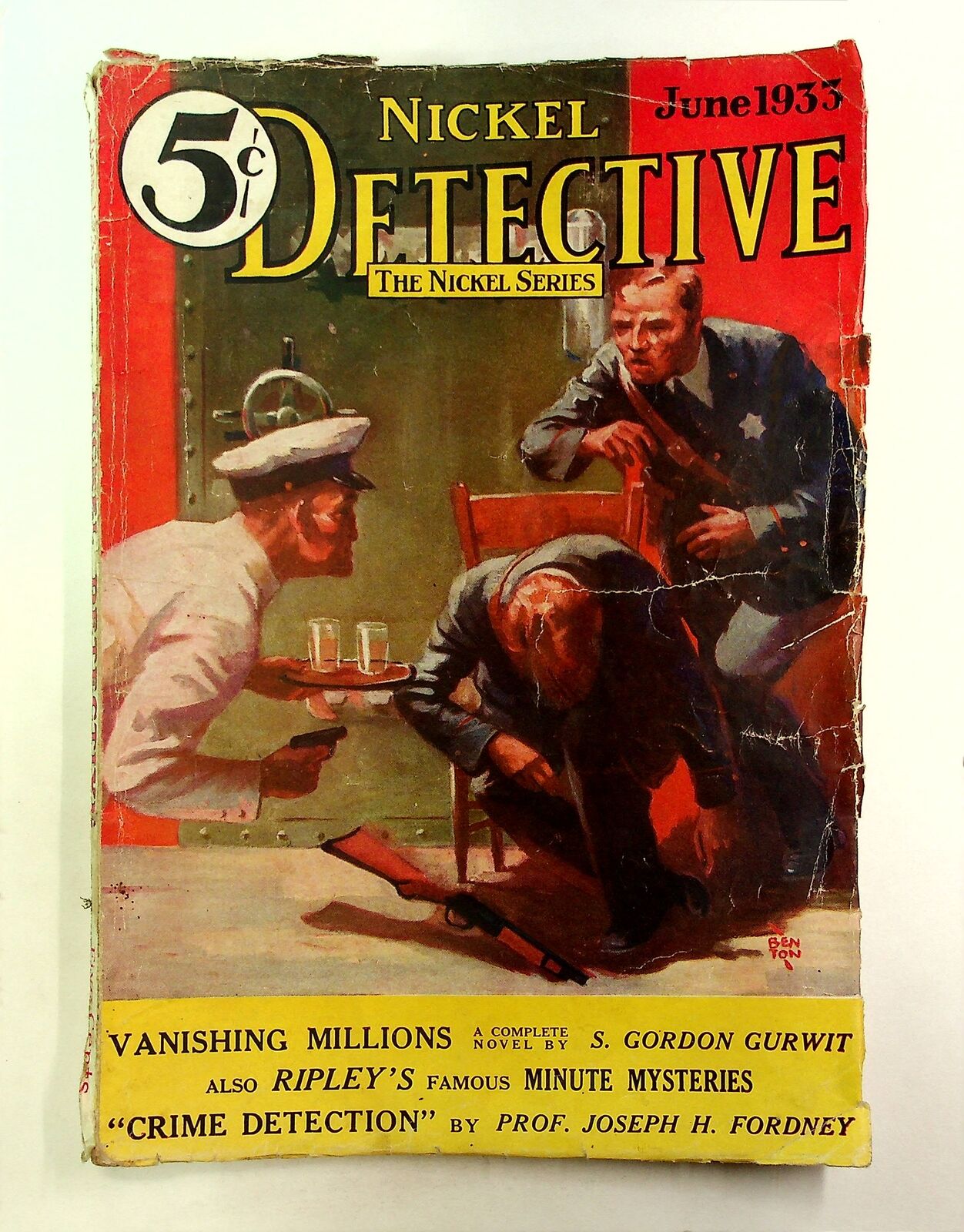 Nickel Detective Pulp Jun 1933 Vol. 4 #4 GD+ 2.5