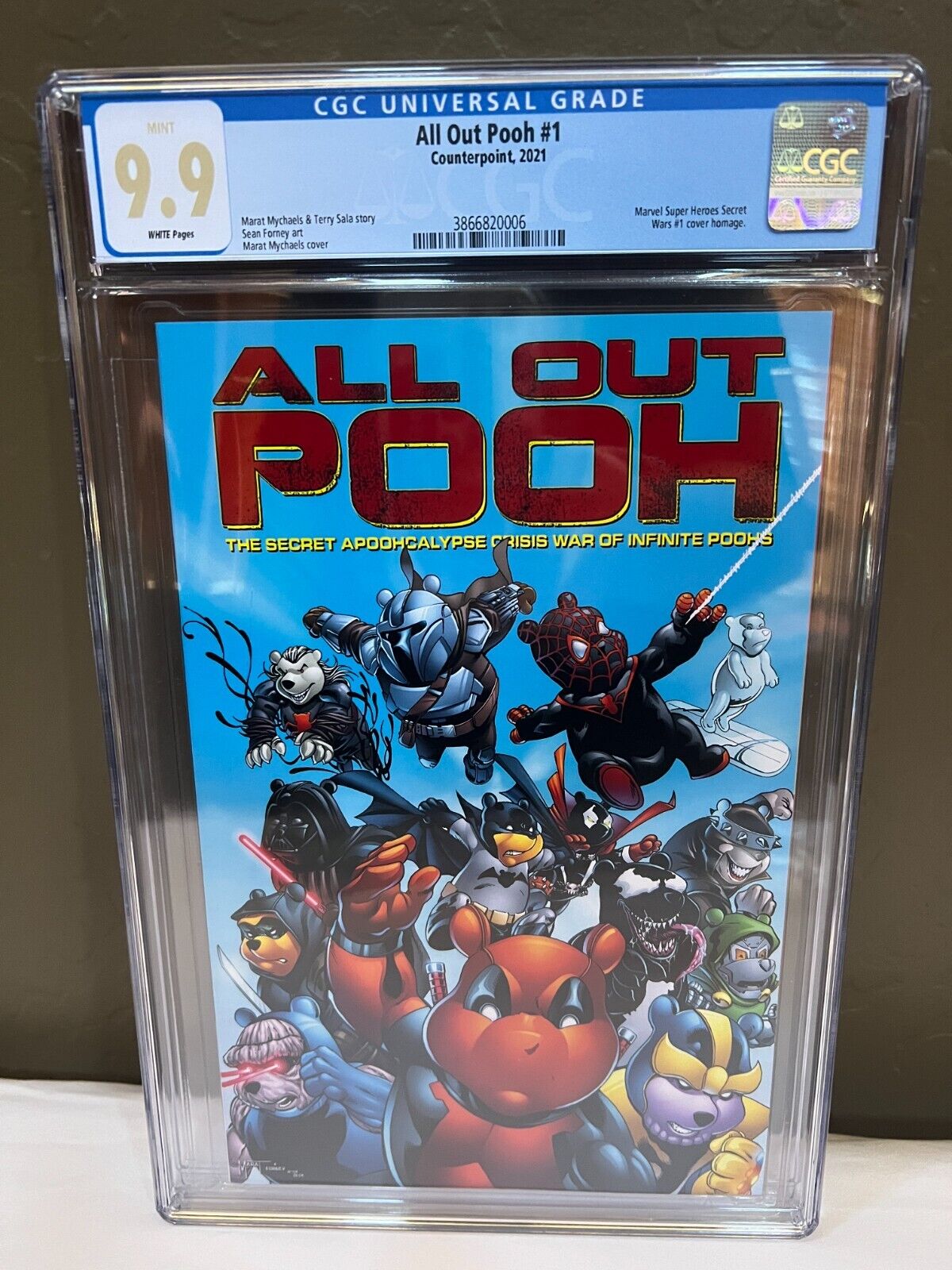 All Out Pooh #1 CGC 9.9; Marvel Super Heroes Wars #1; Do You Pooh Mint Rare 9.9