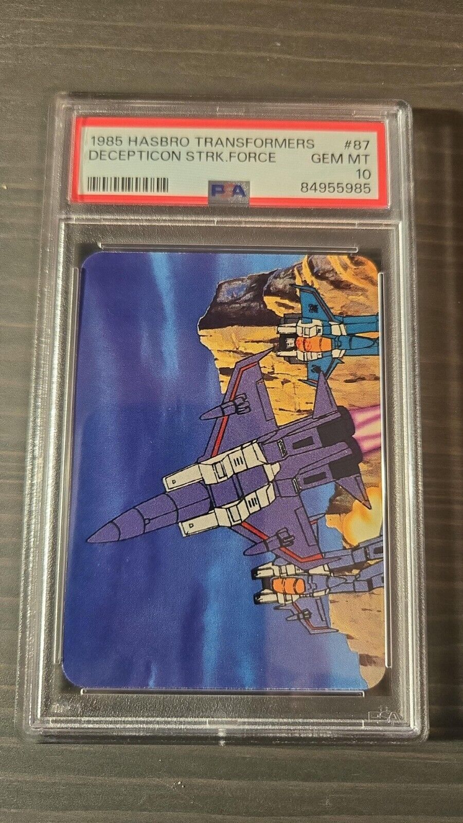1985 Hasbro Transformers #87 Decepticon Strike Force PSA 10