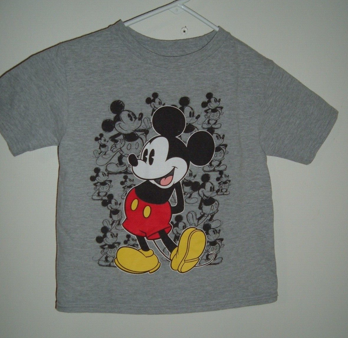 Disney Mickey Mouse Youth XS (4-5) Gray T-Shirt