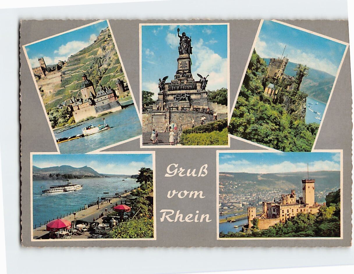 Postcard Gruß vom Rhein