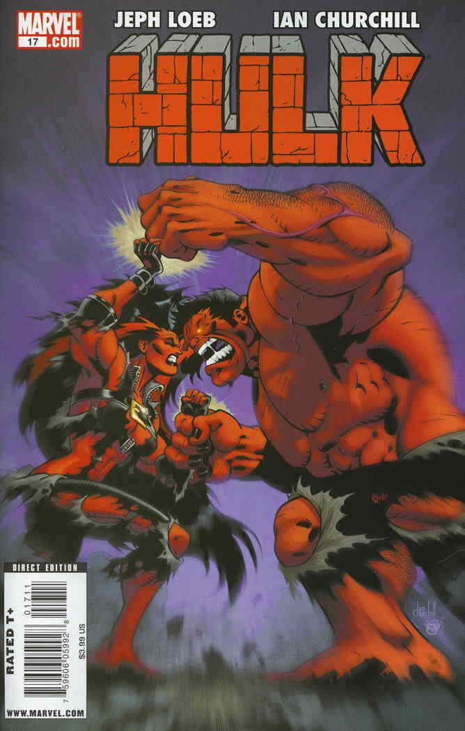 Hulk (4th Series) #17 VF/NM; Marvel | Red Hulk vs Red She-Hulk - we combine ship
