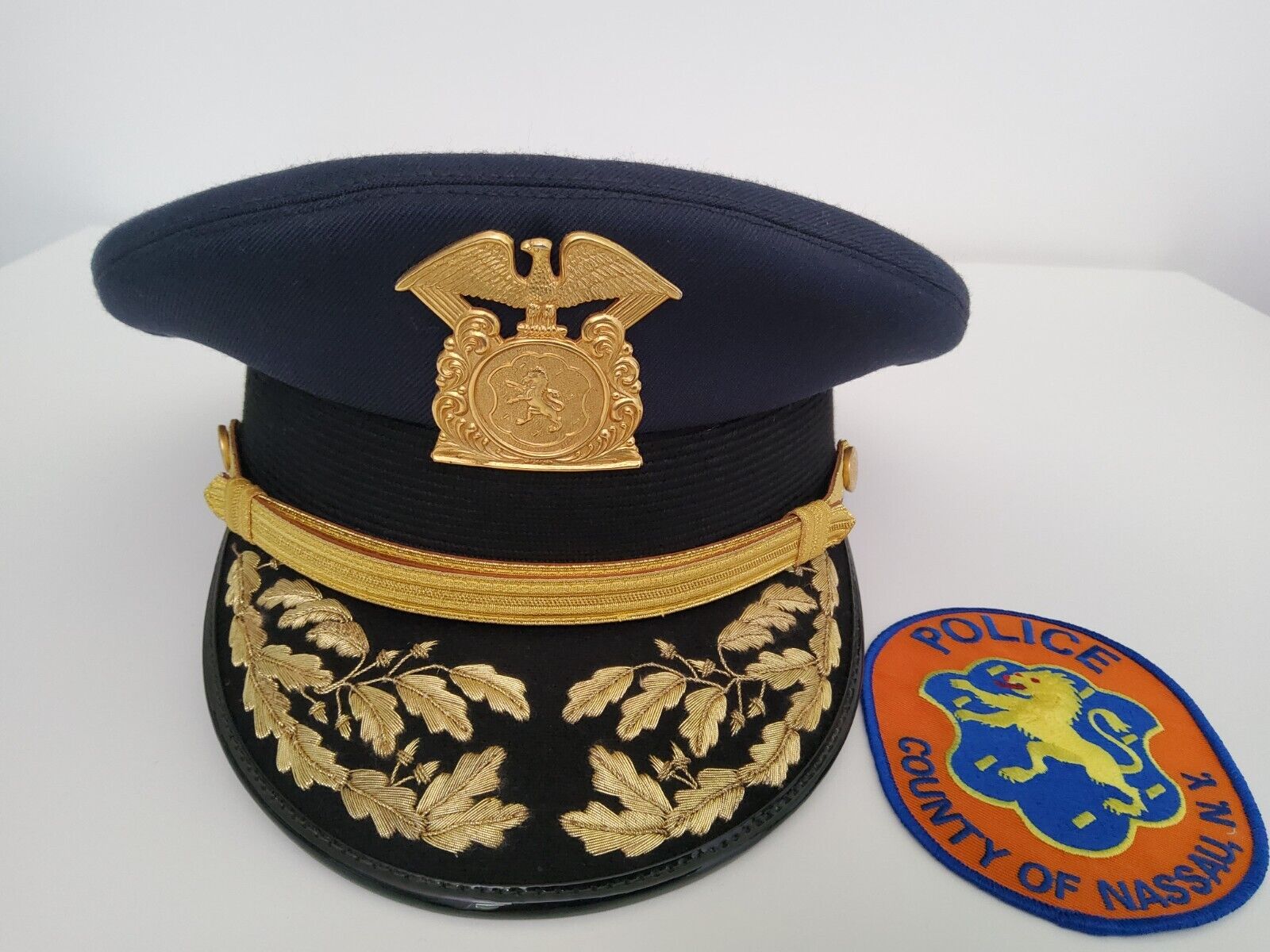 HAT CAP NASSAU COUNTY New York Police Chief Hat Vintage, Original, RARE