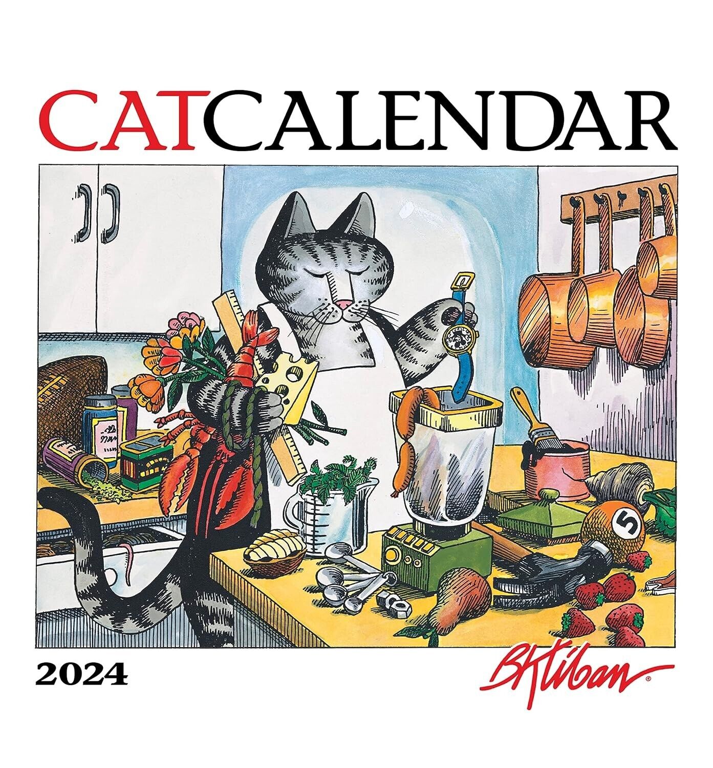 B. Kliban Cat Mini 2024 Wall Calendar