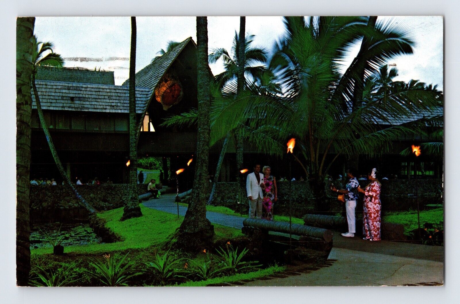 Postcard Hawaii Kauai HI Coco Palms Resort Hotel 1969 Posted Chrome