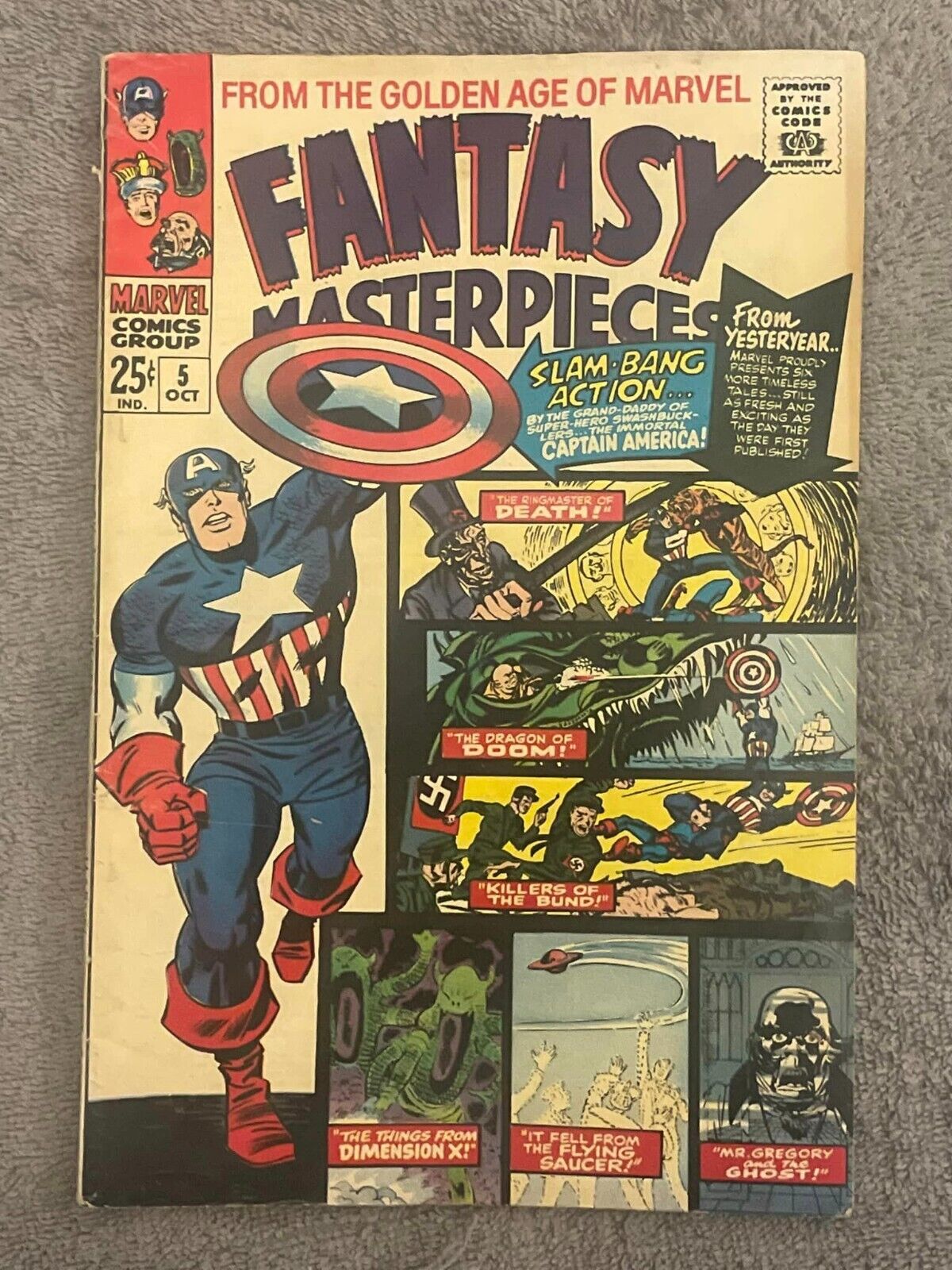 Fantasy Masterpieces #5 (RAW 7.5 - MARVEL 1966) Jack Kirby. Stan Goldberg