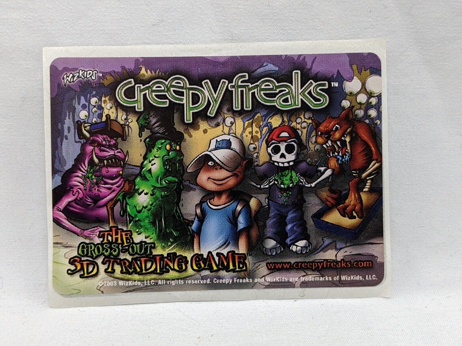 Wizkids Creepy Freaks The Gross-Out 3D Trading Card Game Promo Sticker