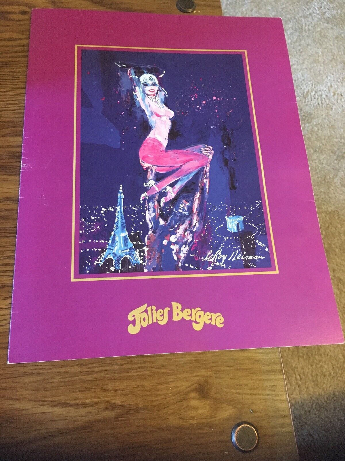 Folies Bergere Program (Leroy Neiman cover ) 30th Anniversary Tropicana Las Vega