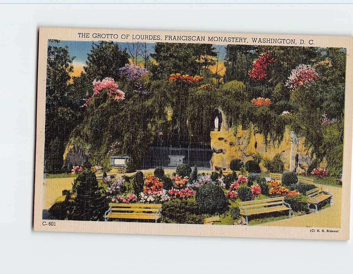 Postcard The Grotto Of Lourdes, Franciscan Monastery, Washington, D. C.