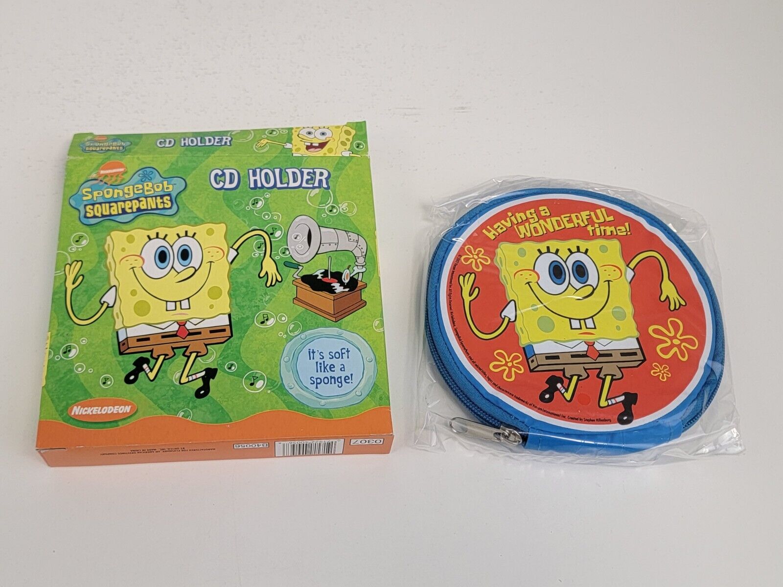 NEW - Vintage SpongeBob SquarePants Soft CD Case \