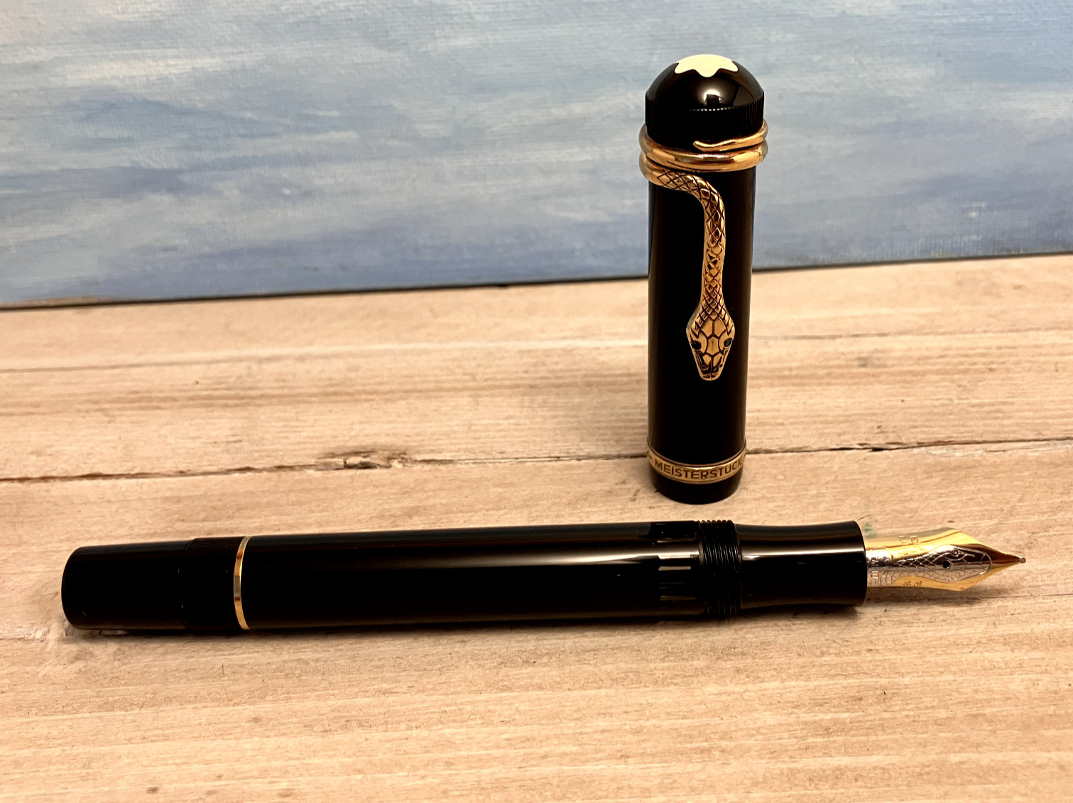 MONTBLANC Meisterstück Vermeil Agatha Christie Limited Edition 4810 Fountain Pen