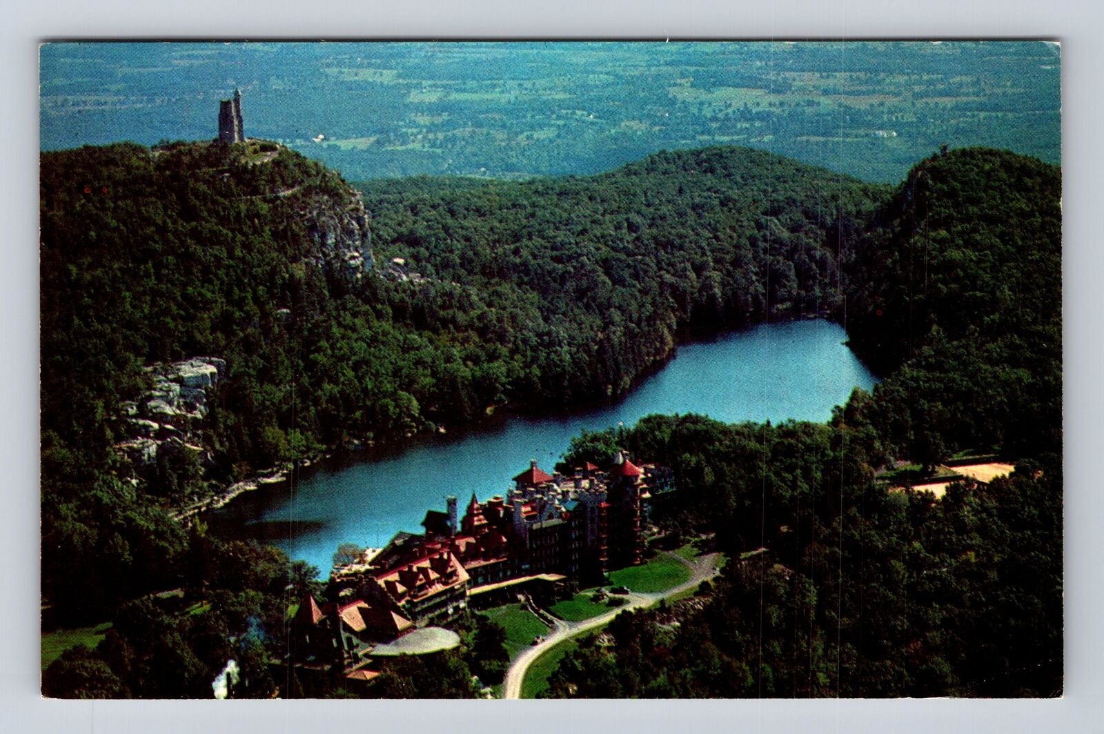 Mohonk Lake NY-New York, Lake Mohonk Mountain House, Vintage c1972 Postcard