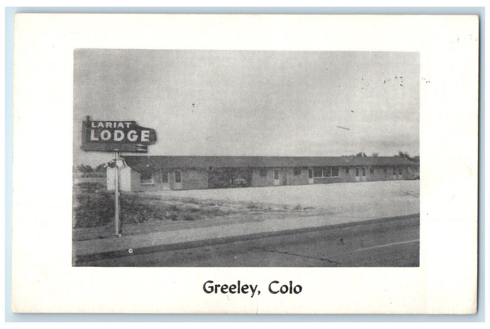 c1910 Lariat Lodge One Mile East on US 34 Greeley Colorado CO Postcard