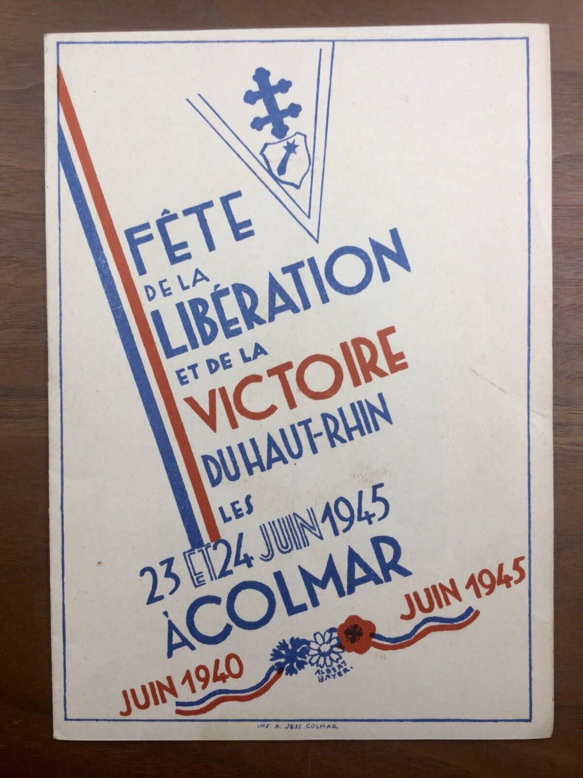 Colmar de Gaulle IN 1945 Rare Feast Release Alsace Top Rhin Daniel Schlesser